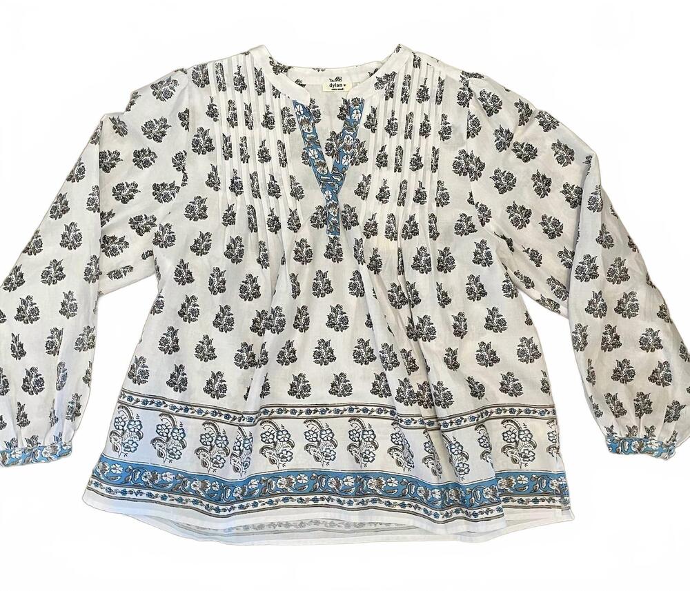 NEW DYLAN women's issey floral top in multi